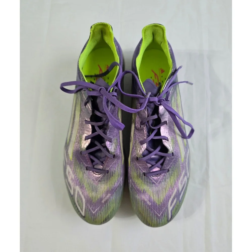 Adidas F50 Elite FG Soccer Cleats Purple Lucid Lemon JH7638 Mens 7 Womens 8